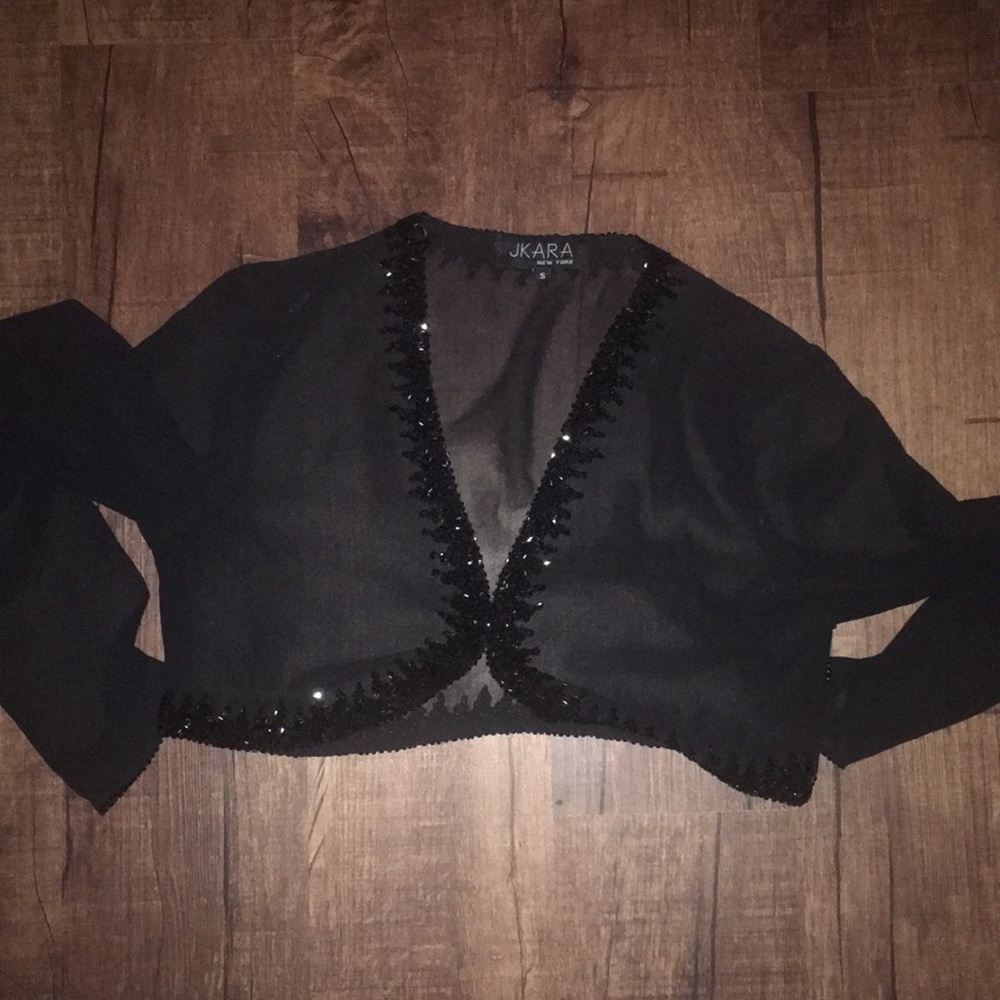 Jakarta Dining Top with Black Beaded Accents